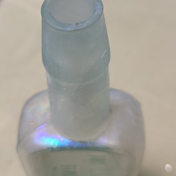 Vintage McCormick & Co rainbow iridescent glass medicine bottle - Picture 3 of 9